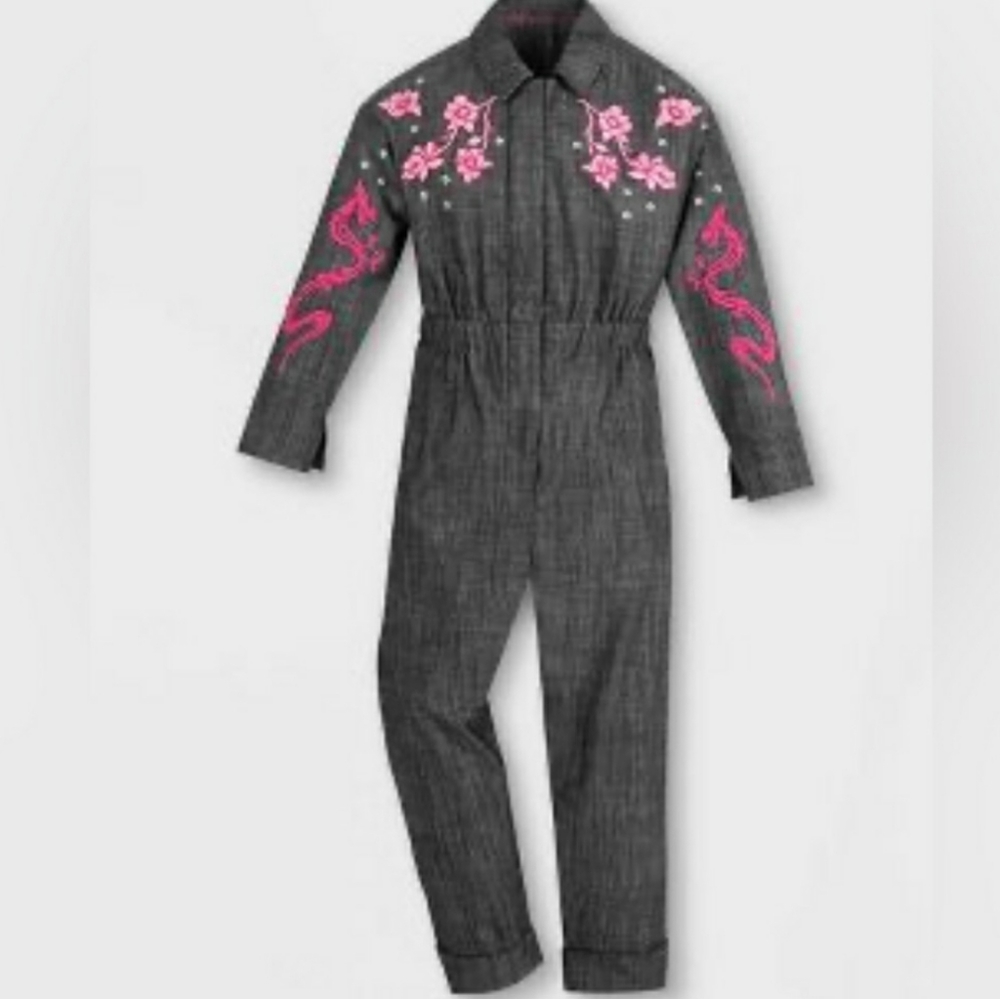 Disney Mulan Jumpsuit  Sz5/6  Embroidered Studded